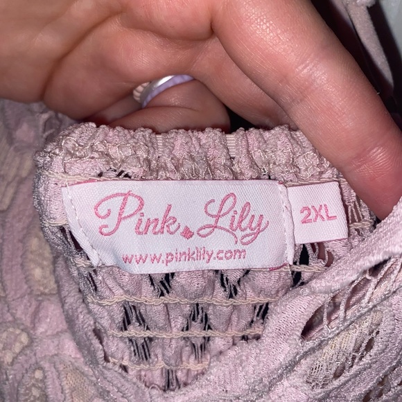 Pink Lily - Blush Lace Maxi - 2X Large, Worn Once - Picture 3 of 5